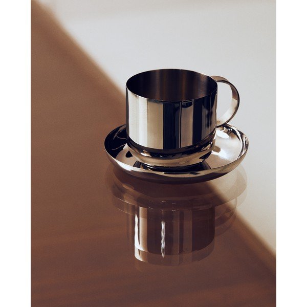 Skodelice v kompletu 2 ks iz nerjavečega jekla v srebrni barvi Nirela – Kave Home-image-1