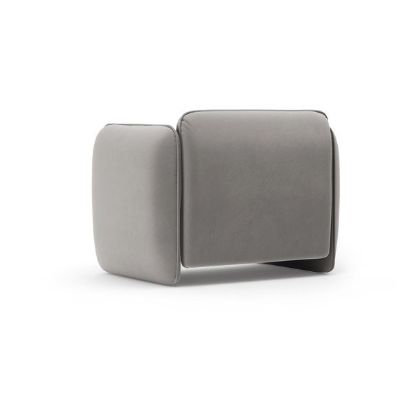 Temno siv žameten fotelj Georgia – Micadoni -image-3