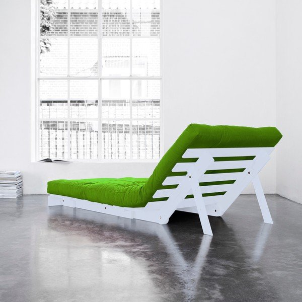 Variabilni fotelj Karup Roots White/Lime-image-1