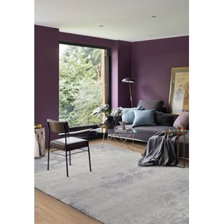 Siva/kremno bela volnena preproga 120x180 cm Bran – Agnella