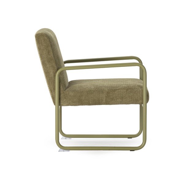 Zelen fotelj iz šenilje Vince – MOME-image-3