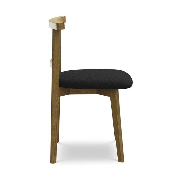 Črn jedilni stol iz masivnega lesa Ohelo – Makamii-image-2