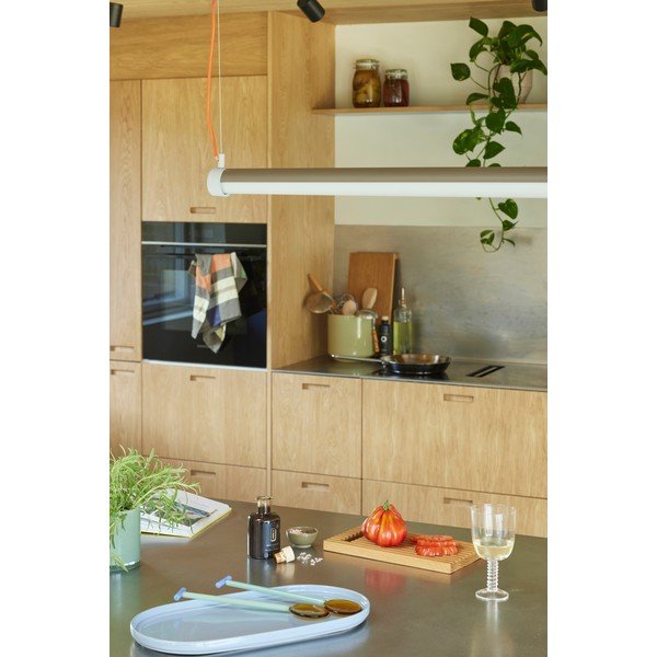 Siva LED zatemnitvena viseča svetilka Interplay – Hübsch-image-2