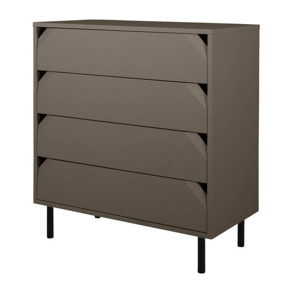 Siva visoka komoda 90x96 cm Corner - Tenzo-image-1