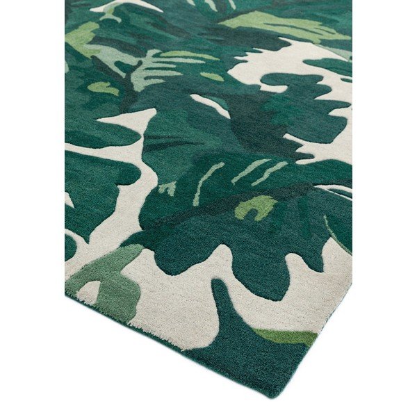 Temno zelena ročno tkana volnena preproga 120x170 cm Matrix – Asiatic Carpets-image-3