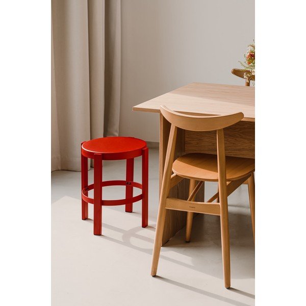 Rdeč jeklen stolček Doon – noo.ma-image-3