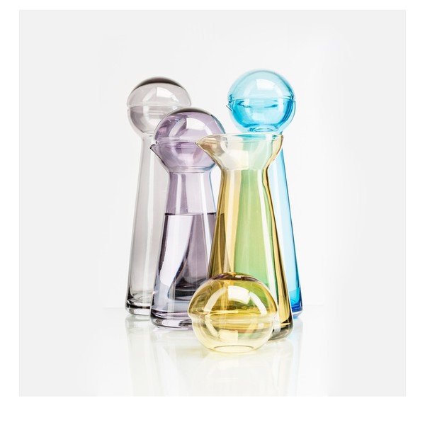 Jantarna dekanter za vino Sagaform Birdie, 0,5 l-image-2