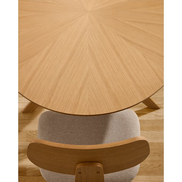 Jedilna miza z mizno ploščo v hrastovem dekorju 110x180 cm Naanim – Kave Home-image-2