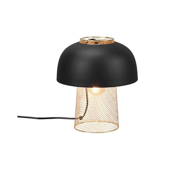 Mat črna kovinska namizna svetilka (višina 28 cm) Punch – Reality-image-3