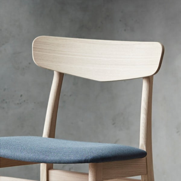 Moder/naraven jedilni stol iz masivnega hrasta Mosbøl – Hammel Furniture-image-3