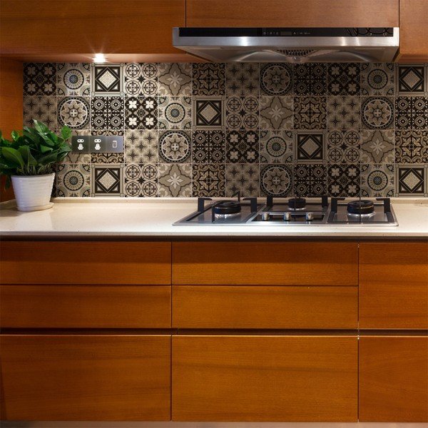 Komplet 9 stenskih nalepk Ambiance Wall Decal Tiles Azulejos Pompei, 20 x 20 cm-image-3