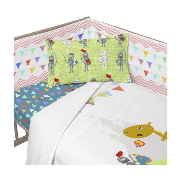 Bombažna zaščitna blazina za posteljnico Mr. Fox Knight, 210 x 40 cm-image-2