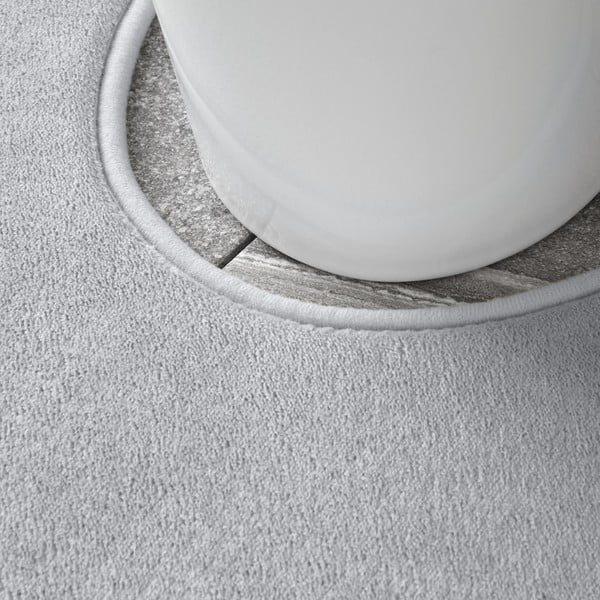 Svetlo sive kopalniške preproge za WC iz spominske pene v kompletu 2 ks 50x80 cm Anti-Bacterial – Catherine Lansfield-image-3