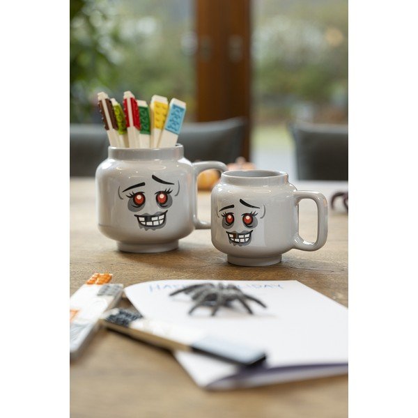 Siva keramična otroška skodelica za latte 255 ml Zombie – LEGO®-image-2