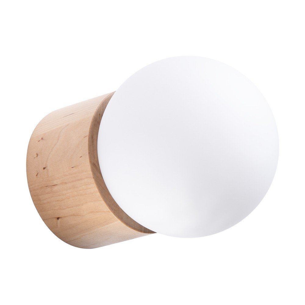 Stenska svetilka v beli in naravni barvi ø 12 cm Surtur