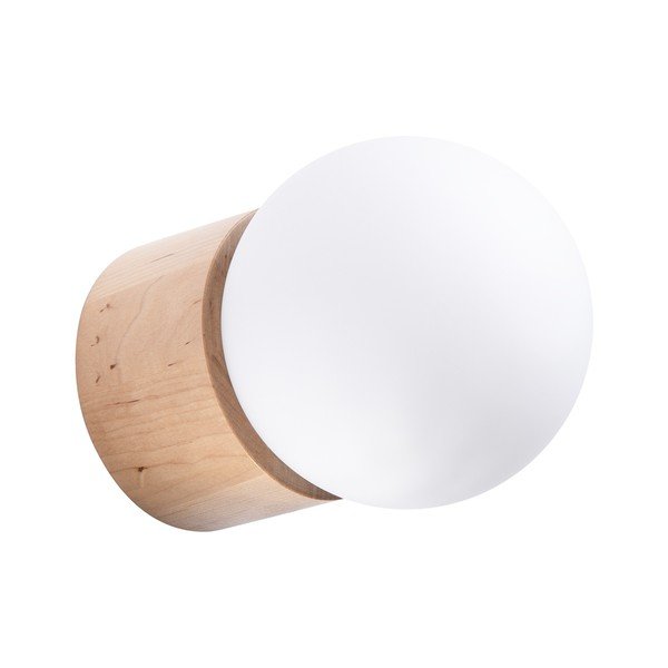 Stenska svetilka v beli in naravni barvi ø 12 cm Surtur – Sollux