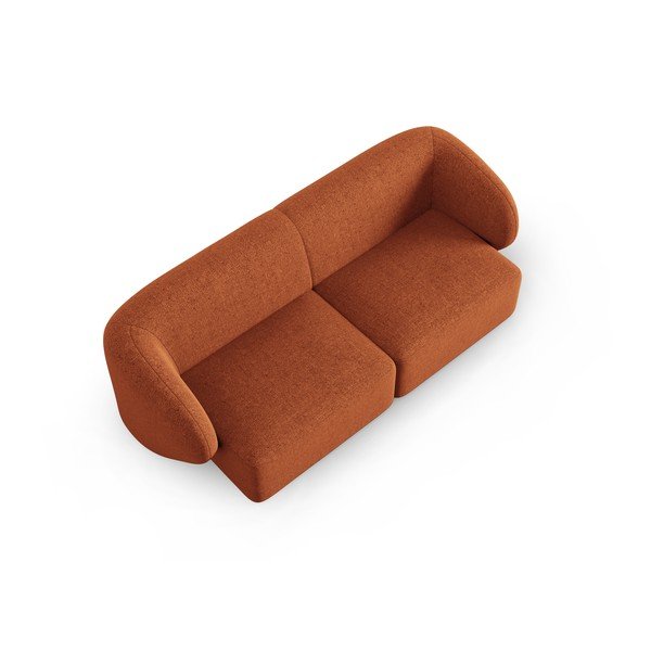 Oranžna sedežna garnitura 184 cm Shane – Micadoni Home-image-4