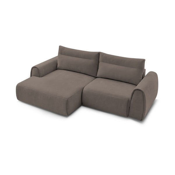 Rjava kotna sedežna garnitura Aden – Bobochic Paris-image-4