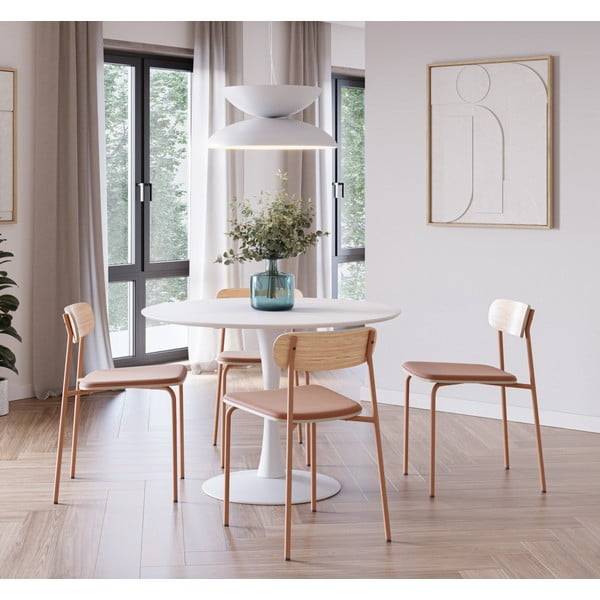 Rdeči/naravni jedilni stoli v kompletu 2 ks Adriana – Marckeric-image-1