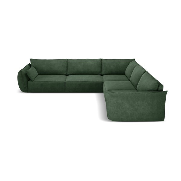 Temno zelen kotni kavč (obojestranski) Vanda - Mazzini Sofas