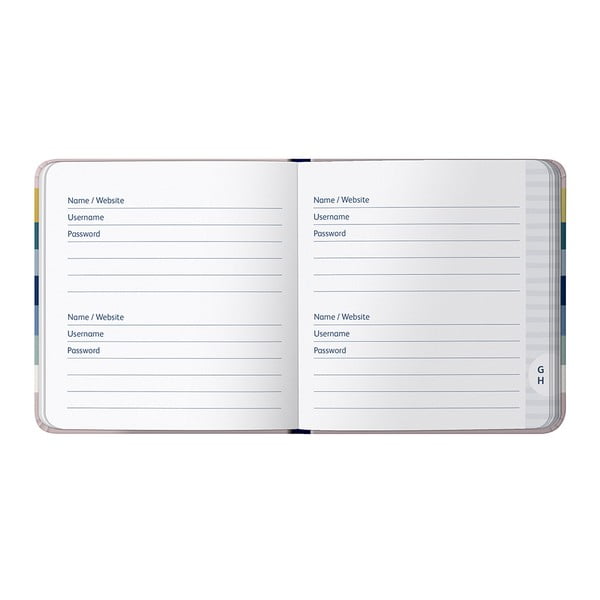 Beležnica za gesla 96 str. Stripe – Busy B-image-3