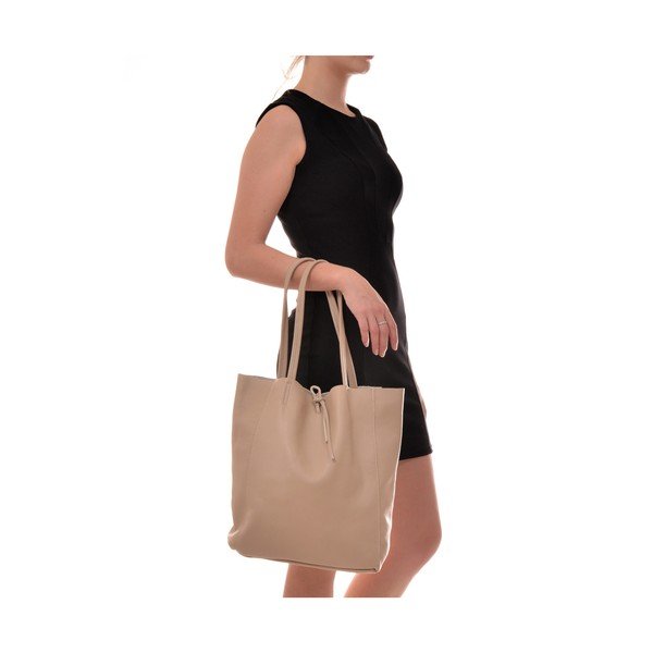 Beige Women's Leather Sofia Cardoni Shopper Handbag-image-2