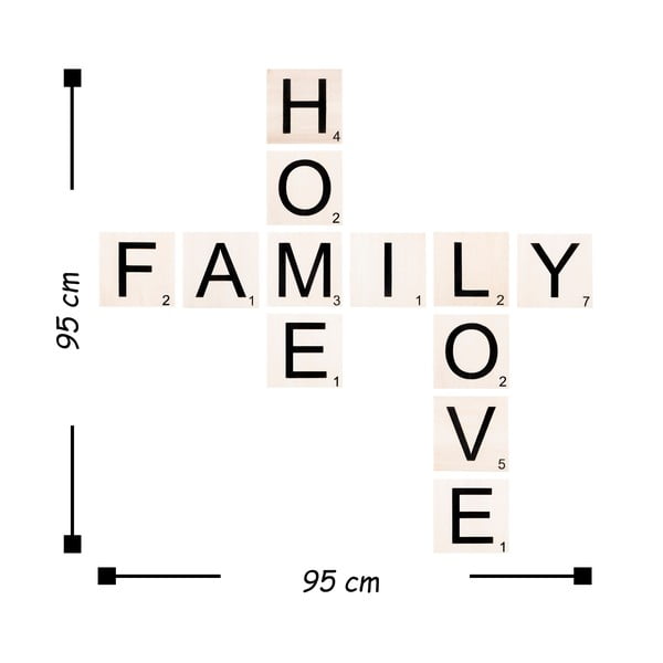 Stenska dekoracija Wallity Scrabble-image-3