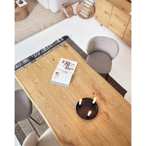 Jedilna miza z mizno ploščo v hrastovem dekorju 90x160 cm Lotty – Kave Home-image-2