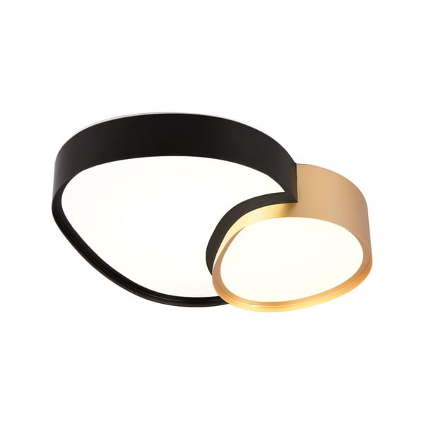 Črna/zlata LED stropna svetilka 36x43.5 cm Rise – Trio-image-3