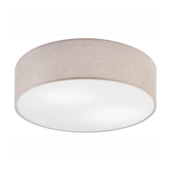 Svetlo siva stropna svetilka s tekstilnim senčnikom ø 45 cm Vivian – LAMKUR