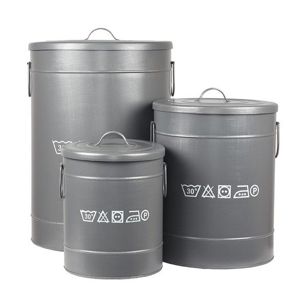 Kovinski koš za perilo LABEL51, ⌀ 40 cm-image-4