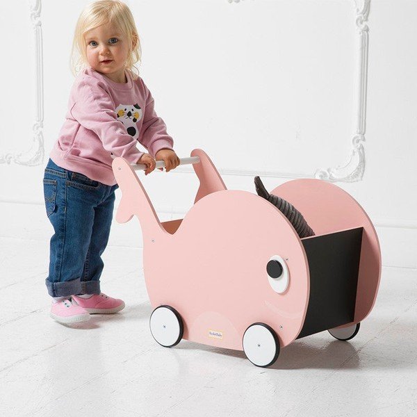 Otroška škatla za shranjevanje s kolesi Whale - Rocket Baby -image-1
