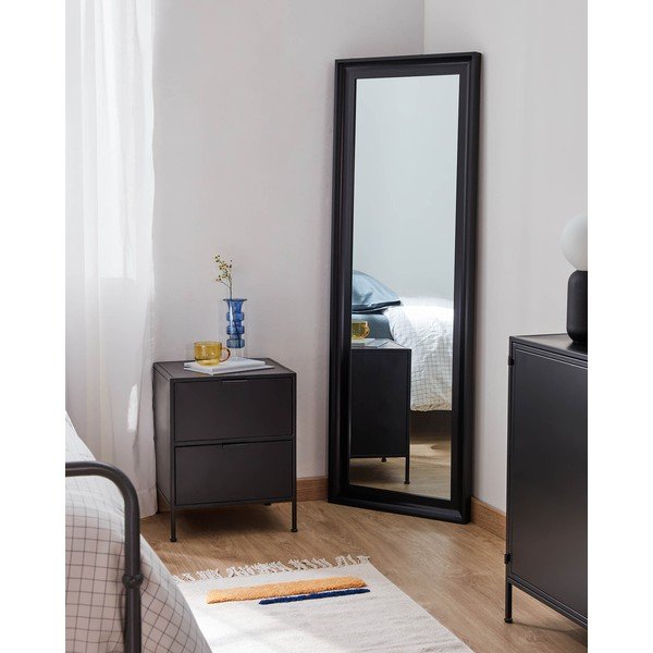 Črna jeklena nočna omarica Shantay – Kave Home-image-4