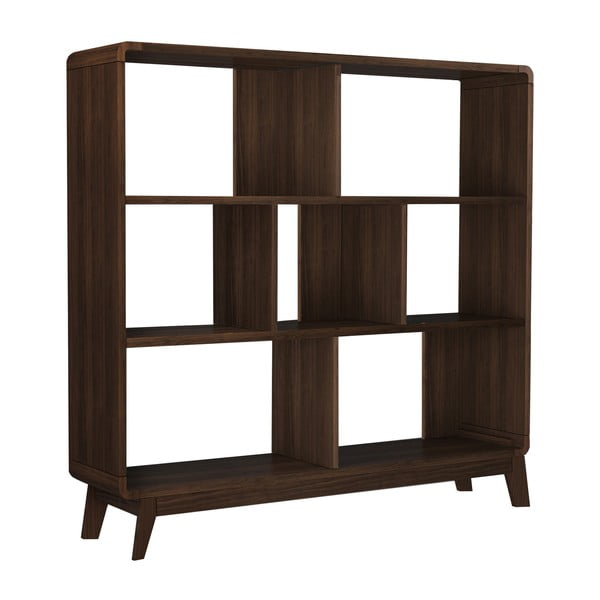 Knjižna omara iz oreha 122x126 cm Cassie - Støraa 