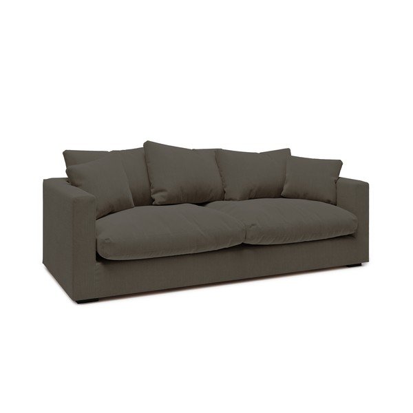 Temno siv žametni kavč 220 cm Comfy - Scandic-image-1