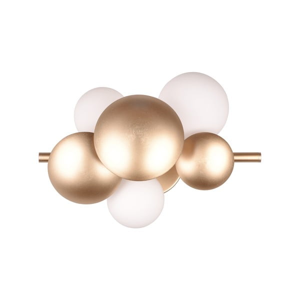 Bela/zlata stenska svetilka Bubble – Trio Select-image-4