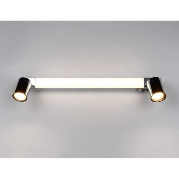LED stenska svetilka v sijajno srebrni barvi Enrico – Trio-image-3