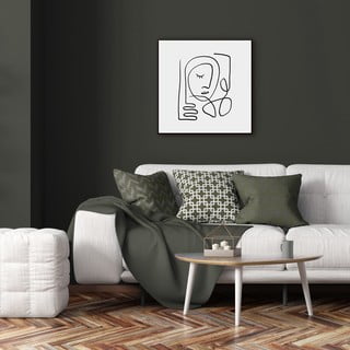 Slika 50x50 cm Linear Face – Styler