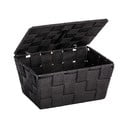 Črna košara s pokrovom Wenko Adria