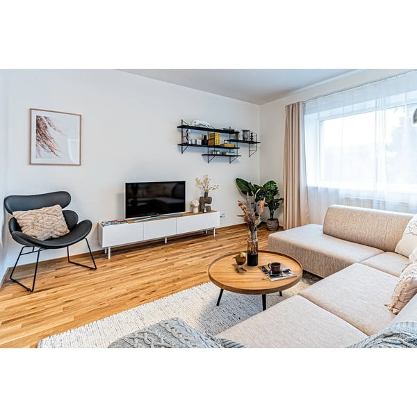 Kremno bela ročno tkana bombažna preproga 60x110 cm Reimagine – Universal-image-2