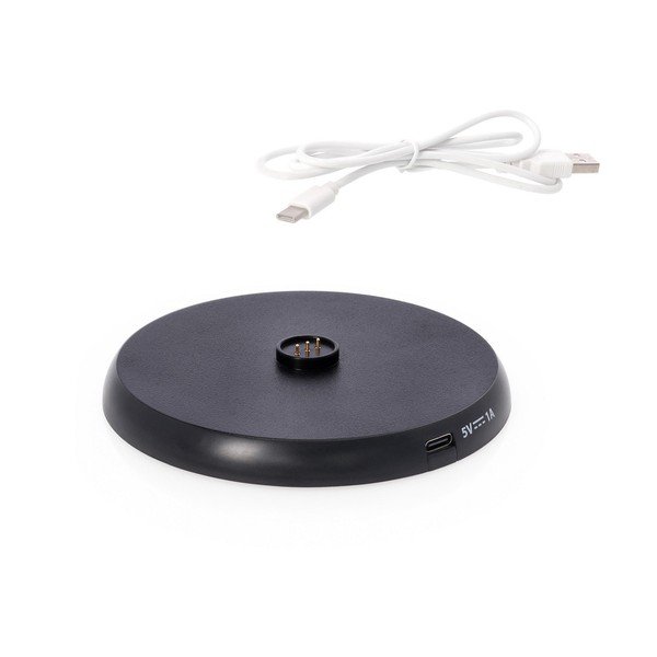 Rjava kovinska LED zatemnitvena/z brezžičnim polnjenjem namizna svetilka s plastičnim senčilom (višina 33 cm) Esprit – Bizzotto-image-4