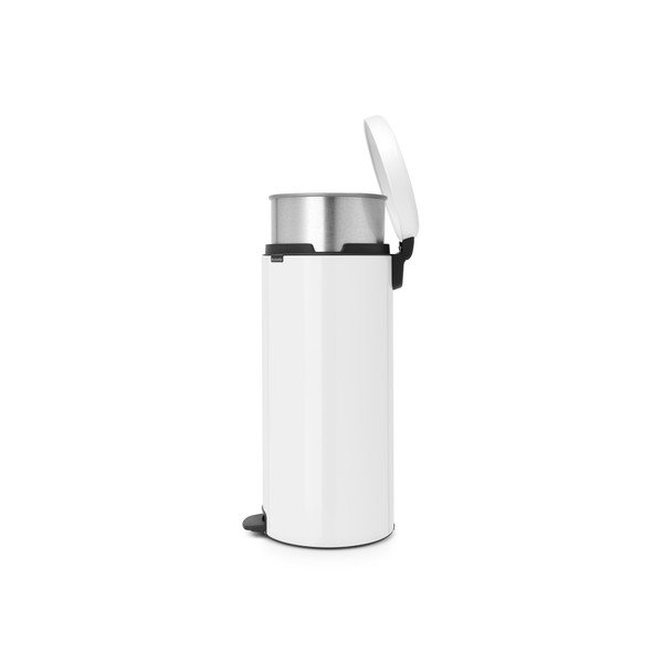 Bel jeklen koš za smeti s pedalom 30 l NewIcon – Brabantia-image-1