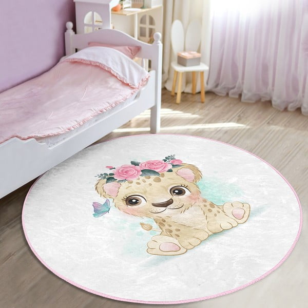 Bela otroška preproga ø 100 cm Comfort – Mila Home-image-3