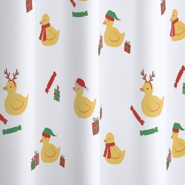 Zavesa za tuš 180x180 cm Christmas Quacker – Catherine Lansfield-image-2