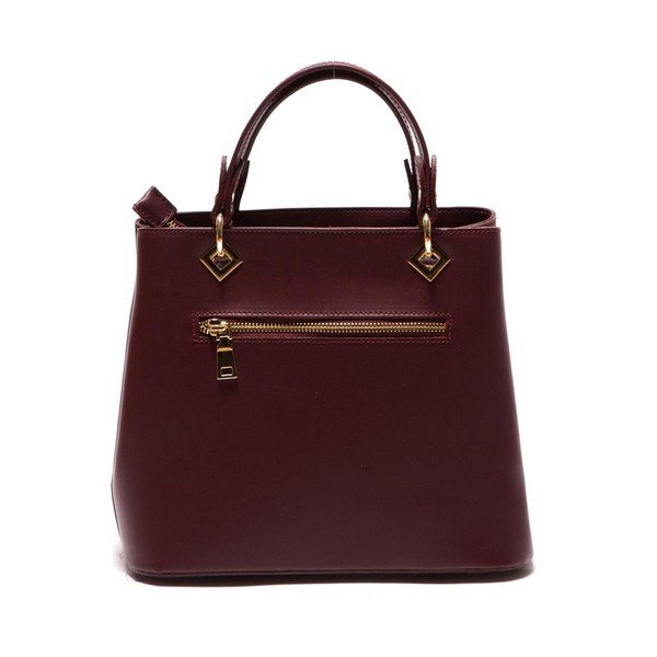 Temno bordo usnjena torbica Roberta M Giada-image-4