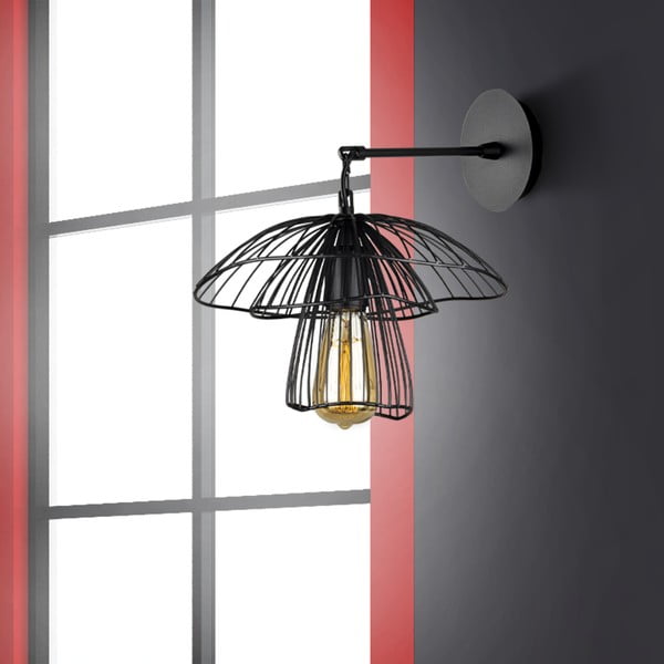 Črna stenska svetilka Squid Lighting Root, višina 36 cm-image-2