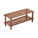Omarica za čevlje iz masivne cedre v naravni barvi 74x30x26 cm Parker – Premier Housewares