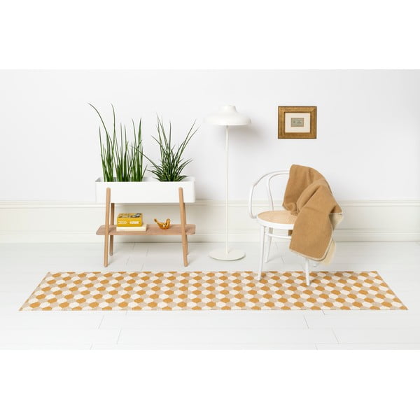 Oker rumen zunanji in notranji tekač 70x160 cm Dana Ochre – Pappelina-image-4