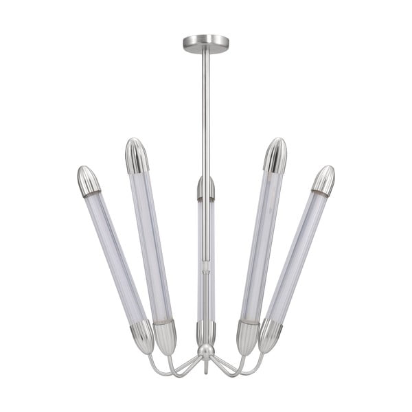 Jeklena viseča svetilka v srebrni barvi s steklenim senčilom ø 86 cm Lemon Squeeze – UMAGE-image-3