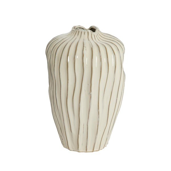 Kremno bela keramična vaza (višina 30 cm) Vechhia – Light & Living